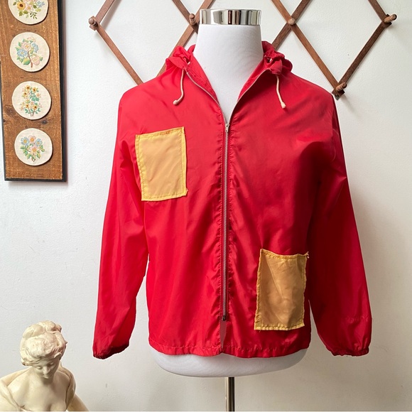 1980s Vintage Hooded Windbreaker Water Repellent Jacket - Picture 14 of 14